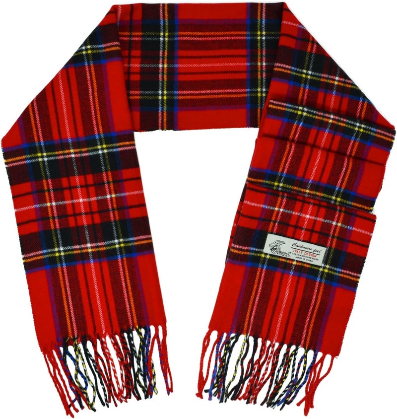 Glory Max Scottish Stewart Tartan Plaid Luxurious Winter Scarf Soft Cashmere Feel 72"x12" - Image 2